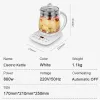 POTS 220V Jiuyang Health Pot Multifunktionell blomma Tekanna Glasgryta TEA POT 1.5L Bärbar mini Multi Cooker Tea Dessert Cooker