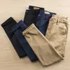 Pantalones de hombres micro bomba 97% de trabajo de algodón para hombres pantalones de alta calidad densos lavados primavera moda de otoño delgada jóvenes heterosexuales macho