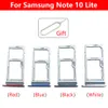 Nytt SIM -kortchip Slot SD Card Tray Holder Adapter Ersättningsdel för Samsung Note 10 Plus / Note 10 Lite med PIN