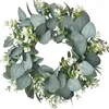 Decoratieve bloemen Kerstgran slingers simuleren bladeren hangende ornament kunstmatige eucalyptus vakantiefeestjes benodigdheden