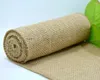 Party Decoration 5m Rural Linen Ribbon 30CM Wide Natural Jute Colth Burlap Roll For Table Runner Tablecloth Wedding Decorative Accessories