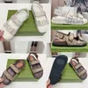 WOMENS SANDAL WITH DOUBLE 771749 ivory crystal canvas sandal Crystal Sandals Luxury sandals beach sandals Summer Sandal comfort sandals women sandals Flat sandals