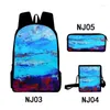 Backpack Tie-dye Canvas Women Female Lovely Travel Bag Teenage Girls High Quality Schoolbag Lady's Knapsack Small Book