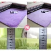 Animais Plush Carpet Redonda Sala de estar moderna 2023 Decoração Tiedye Gradiente cor fofo de tape