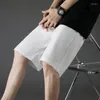 Mäns shorts 2024 Summer Loose Cotton Soft Kne Length Solid Joggers Short Pants Men Women Casual Gym Sports Trunks