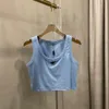 Tre giubbotto a camisole a colori per la primavera/estate in stile francese femminile maglietta senza maniche in stile sportivo
