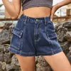 Kvinnors shorts American Sexy Denim Cargo Pants Petite Summer Dresses For Short Women