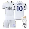 2324 Real Madrid Home Kids Student Training Adult Set Sport Team Group Koop heren en damesvoetbaljersey