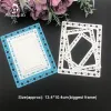 Alinacutle Metal Cutting Die Cut Lucky Leaf Clover Rectangle Scrapbooking Paper Craft Handgjorda kortmallar