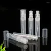Bottiglie di stoccaggio 100pcs/lotto 2 ml 3 ml 4 ml 5 ml Plattiera flacone spray per profumo piccolo campione trasparente Atomizzatore Riutilizzabile