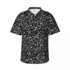 Men's Casual Shirts Music Notes Shirt Colorful Print Vintage Hawaiian Male Short-Sleeve Vacation Fashion Custom Oversized Blouses