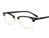 2020 Classic Rivet Half-Frames Eyeglasse vintage rétro optique verres d'œil cadre hommes femmes de spectacle clair de lunettes de cadre de 7501308