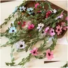 Haarklammern Barrettes Gänses Blumen Grüne Blatt Rattan Stirnband für Frauen süße Sommer Modeaccessoires Märchenhaarwears Girls G oteiu