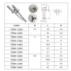 50st Silver Folding Blind Rivet Aluminium Alloy Rivet Fold Type 3.2mm 4,0 mm 4,8 mm mjuk eller plastmaterial