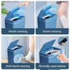 Waste Bins Bathroom Trash Can 14/16L Automatic Trash Cans Touchless Sensor Lid Smart Electric arbae Cans For KitchenBathroomBedroom L49