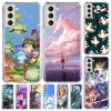 Genshin Impact Case for Samsung Galaxy S23 S22 S21 Ultra S20 FE S10 5G S9 S8 Plus S10e S7 Edge Transparent Cell Phone Cover Soft