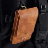 Universal Cow Leather Wallet Mobiel Phone Belt Clip Case Men Waist Bag For iPhone Samsung Xiaomi Magnetic Hanging Holster Pouch