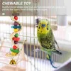 Other Bird Supplies 2 Pcs Parrot Toy Small Toys Parrots Chew Cage Biting Birdcage Stainless Steel