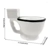 Muggar kreativa mugg rolig toalett kopp knepig poop keramik vatten med handtag kaffemjölkglass rolig gåva