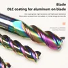 Huhao Aluminium Router Cutter HRC60 Tungsten Steel Alloy End Mill CNC Maching 3 Lades Dcl مغلفة أدوات الفراولة