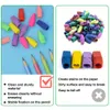 Arbeitssparende 150pcs Langlebige tragbare Bleistiftstift Eraser Schüler Schreibwaren einfach zu verwenden farbig Radiergummi-Handbuch für Künstler