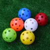 24Pcs/Bag 42MM Multicolor Plastic Golf Training Balls Airflow Hollow Golf Ball Indoor Ourdoor Plastic Ball