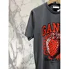 Женские рубашки Trawberry Letter Print Tees рубашка женщина одежда O-образная одежда с коротким рукавом Tops Tops Женская модная шика