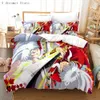 Anime Inuyasha Duvet Cover Sets Pillowcase Bedding Set Kids Children Gift Single Queen King Size Bed Linen NO Sheet