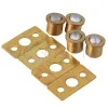 4st 8mm Dia Cylindrical Brass Cabinet Closet Door Ball Catch Strike Plate