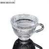 Fincan tabakları houseeyou Avrupa retro oyulmuş çiçek cam çay fincan tabağı seti 240ml çay fincanları kahve gelişmiş porselen sevgililer kupa