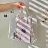 Opbergtassen voor geschenken Clear PVC Tote Bag Festival Pakket Moederdag Transparante cadeauzakken Verjaardag Supplies Decor 2023