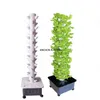 15 camadas 45 locais Torre hidropônica Torre vertical Kit de jardim interno com 8 PCs Luzes de cultivo de LED de espectro completo