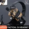 Tactische militaire Comtact IV-headset in-ear anti-ruis ophalen van geluidshoofdtelefoon Outdoor game oortelefoon katheter oordoppen