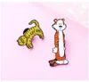 standing Tigger badge Cute Anime Movies Games Hard Enamel Pins Collect Metal Cartoon Brooch Backpack Hat Bag Collar Lapel Badges