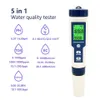 TDS PH EC Température de salinité 5 en 1 mètre Digital Pen PH METER TESTER DE LA qualité de l'eau pour les aquariums