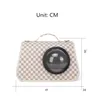 Wholesale cat and dog handbags 2 colors go out portable space capsule pet shoulder bag trend plaid pet handbag daily travel 9 kg pet breathable fashion backpack 5019#