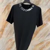 T-shirt D24 Magliette da uomo e camicia da donna Lettera alla moda a manicotto nero e nero T-shirt Mens T-shirt