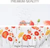 Spring Poppy Floral Rectangle Tracloth Holiday Party Decorations Waterspect Tracloth For Wedding Dining borddekor