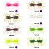 TSURINOYA 50mm 3g 10pcs Soft Fishing Lure FAERIE Worm Artificial Silicone Soft Baits For Bass Trout Ajing Fishing Rig Swimbait