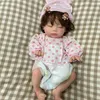 Can Drink Can Pee Reborn Girl Doll 35 cm Full Body Silicone Reborn Bebe Baby Handmade real bebe reborn menina de silicone