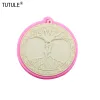 Keychain Celtic Tree of Life Silicone Mold Candle Making Soap Bedårande Kawaii Polymer Clay Mold Cklace Harts Silikon Mögel