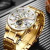 Wristwatches Mens Fashion Stainless Steel Top Luxury Casual Time Quartz Mens Watch