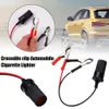 12V Crocodile Clip Car Cigarette Lighter Automobile Power Power Puchet Adaptateur Câble pour les bateaux Camper Cars O5V2