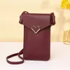 Sac de téléphone portable Universal PU Sac à épaule Poche de poche Pouche de pochette de cou de cou pour Samsung S10 pour iPhone 12 11 Huawei P30 V20