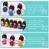 Japanische Schlüsselbundschlüssel -Figur Kimono Kokeshi Geisha Ring Keychains Anhänger Handtasche Ornament Charms Auto Netter Rückspiegel