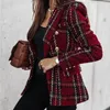 Women's Suits Trendy Winter Coat Thick Cardigan Business Casual Office Lady Blazer Female Clothes