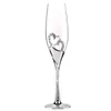 Bicchieri da vino Crystal Diamond a forma di cuore in vetro di champagne set di calici per nozze coppia rossa