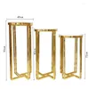 Decoratieve borden Wedding Flower Stand Guide Hoog en Low Window Display European Style Metal Small Bar Home Decoratie