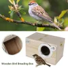 Parket Nesting Box Bird House Budgie Boîte de reproduction en bois Cage Perrot Box Nest Avilière pour les tourtereaux, FinCh, Casques, Cage