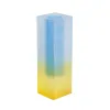 Vase de jarrón cuboideo Luz de lujo Europa Faux Crystal mate/contenedor liso Disposición floral romántica PILAR ACRYLIC VASE